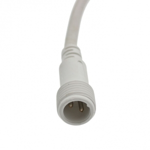30 cm Verbindungskabel M IP44-f�r Durchm:13mm, wei�er Kabel