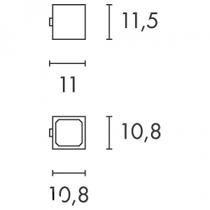 RIGA LED Wandleuchte,Stahl verzinkt, Antik-Braun IP44 2xGU10