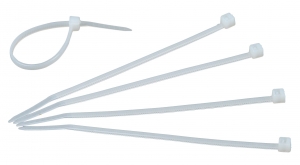 Kabelbinder Nylon wei� B:4,8mm L:250mm