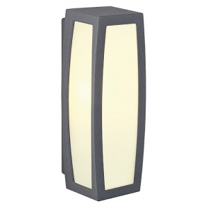 MERIDIAN Wandleuchte Aluminium/PC anthrazit E27 LED IP54