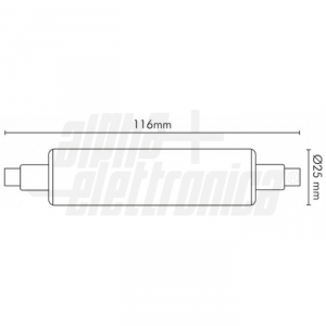 LED Leuchte R7s 9W 230V 3000K 990lm 360� 118mm IP20