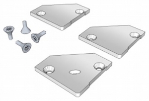 Set Endkappen f�r Eckprofil 19,5x19,5mm