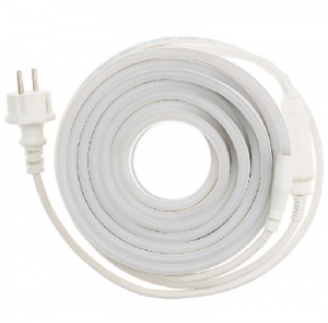 Lichtschlauch NEON flexibel gelb doppelseitig 44W IP44 8m mit 1,5m-Anschluss 120Led/m