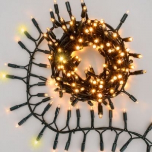 LICHTERKETTEN 4m 200Maxiled Flash warmwei� gr�nes Kabel IP67