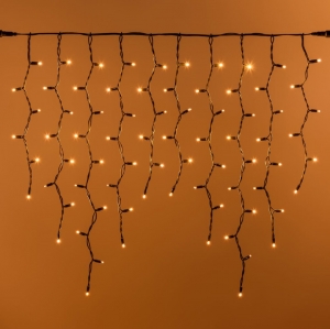 ICE LIGHT 3 x 0,9 m verl�ngerbar bis 45 m / 228 Maxi Leds ww - Kabel gr�n