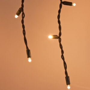 ICE LIGHT 3 x 0,9 m verl�ngerbar bis 45 m / 228 Maxi Leds ww - Kabel gr�n