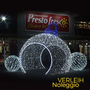 LED GIANT SPHERE �400cm kaltweiss + Flash kaltweiss 