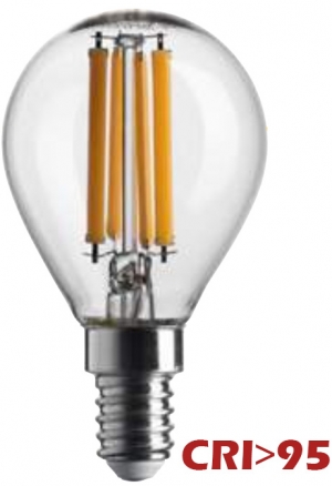 LED Goccia E27 5W 470lm 2700K CRI>95