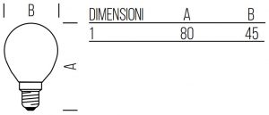 LED Goccia E27 5W 470lm 2700K CRI>95