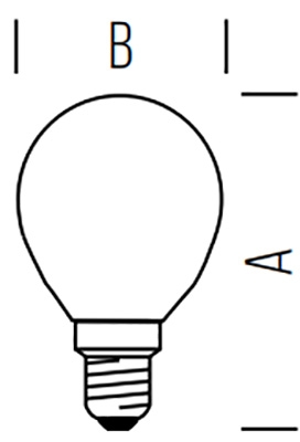 LED Tropfen E14 4,5W  470lm 2700K matt