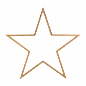 Stern aus Naturholz 75 cm