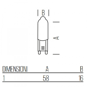 LED G9 ALL-Glas 4,2W 3000K