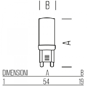 LED G9 5W 3000K