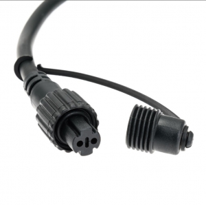 Lichterkette Profi Schwarzes Kabel 5 m, 16 E27-Fassungen