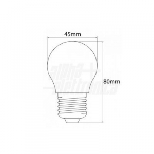 LED TROPFEN ROSA E27 4,5W