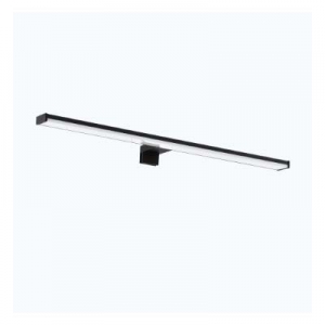 Spiegelleuchte Alu, Kunststoff schwarz / Kunststoff weiss L:660mm
