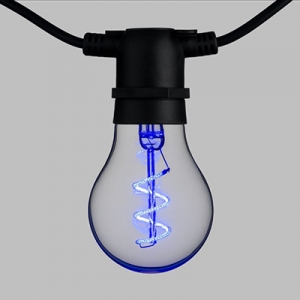 Catena con 10 lampadine goccia, led multicolor a spirale