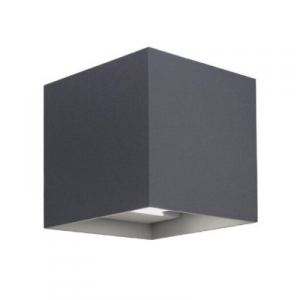 Wandleuchte Deckenleuchte 10W anthrazit 100x100mm 2x90�