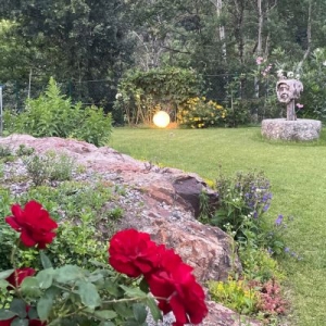 LED Leuchtkugel Garten weiss opal �20x20cm IP44