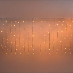Lichtvorhang 4x H1m,320Maxi-LEDs warmweiss,Kabel weiss,IP67