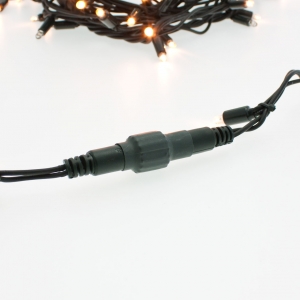 LED Lichterkette 20m / 200 MaxiLed warmwei� /Kabel gr�n