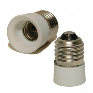Reduzier-/ Adapter-Fassung, Keramik E14 auf E27 Sockel