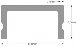 Abdeckung Polycarbonat weiss