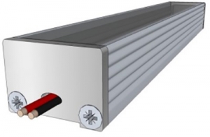 Set Endkappen f�r Aluprofil 18,4x13mm