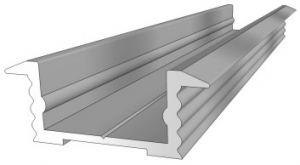 Aluminium Profil LED 24,4x9,6mm