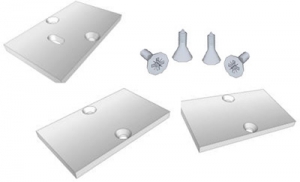 Set Endkappen f�r Alu-H-Profil  31x18,4mm