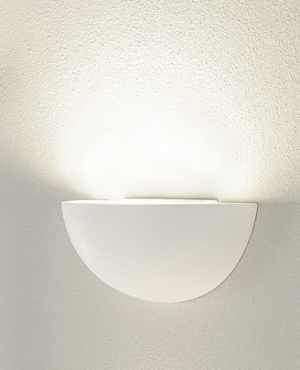 PLASTRA Gipswandleuchte GL101 E14, wei� 230V E14