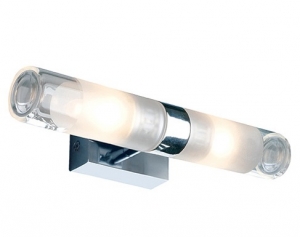 MIBO WALL Wandleuchte Bad 2xG9 Aluminium/Glas teilsatiniert