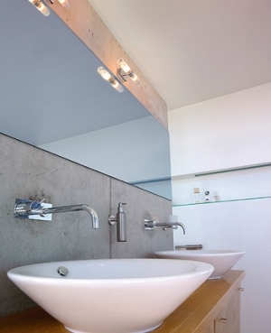 MIBO WALL Wandleuchte Bad 2xG9 Aluminium/Glas teilsatiniert