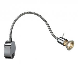 Wandleuchte DIO FLEX PLATE 1xGU10 Aluminium/chrom