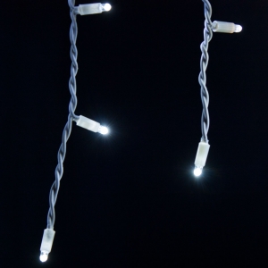 ICE LIGHT 3 x 0,5 m verl�ngerbar bis 60 m / 114 wei�e MaxiLeds mit Flash kw