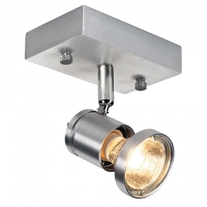 Wand-Deckenstrahler ASTO1 GU10 Aluminium geb�rstet