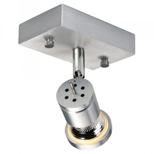 Wand-Deckenstrahler ASTO1 GU10 Aluminium geb�rstet