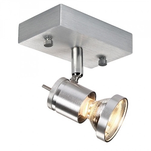Wand-Deckenstrahler ASTO1 GU10 Aluminium geb�rstet