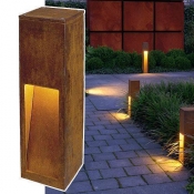 RUSTY SLOT Illuminazione percorso, acciaio ruggine, E27 A:50cm UNICO