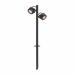 SITRA 360 SL SPIKE - Illum.percorso con spiedo,Allum./vetro antracite 2xGX53 IP44