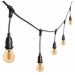 Catena 5 m, 8 lampadine led pendenti goccia Ø 67 mm 8 Watt dimmerabili, h 30 cm, prolungabile